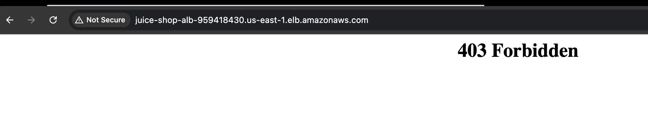 Site Blocked 403 Error