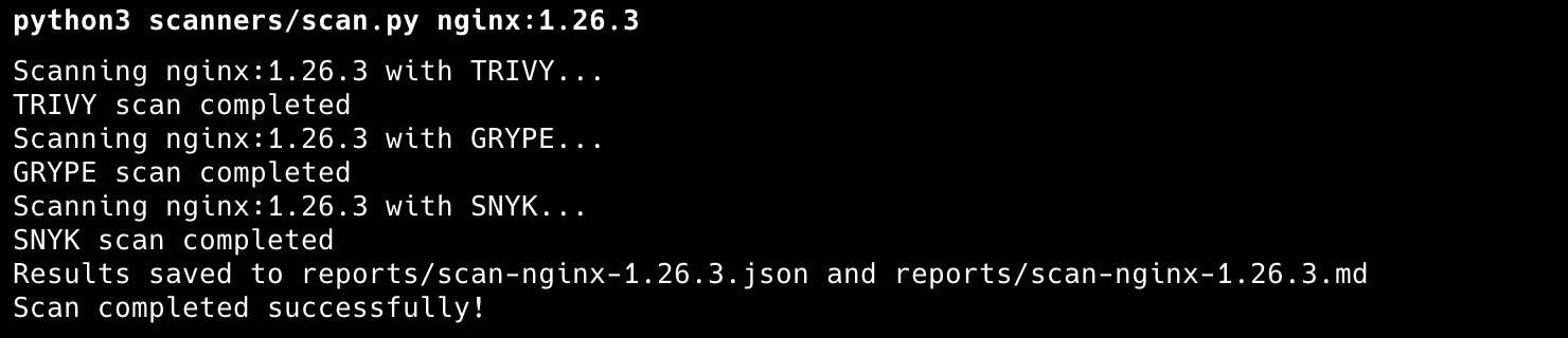 Multi-scanner Scan Command